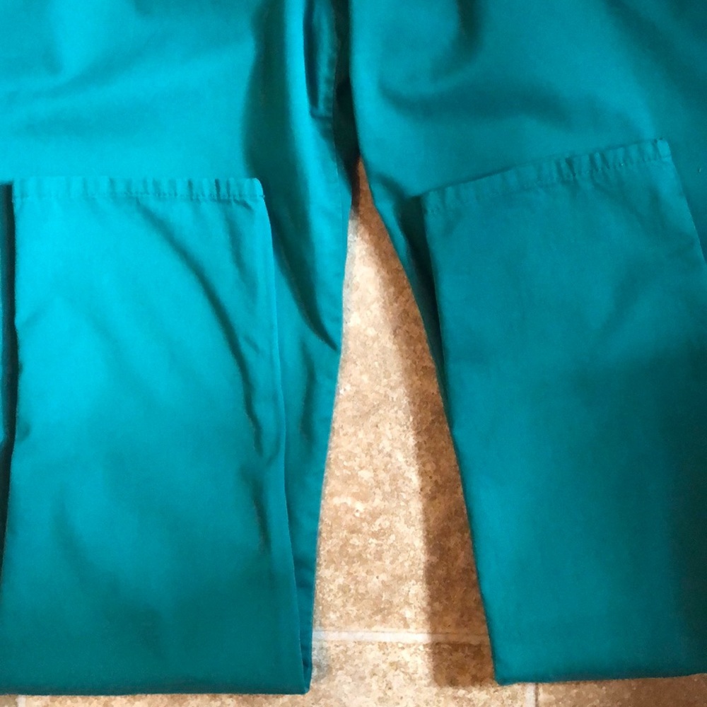 TopShop Green Pleated High Waist Skinny Pants - Picture 7 of 8